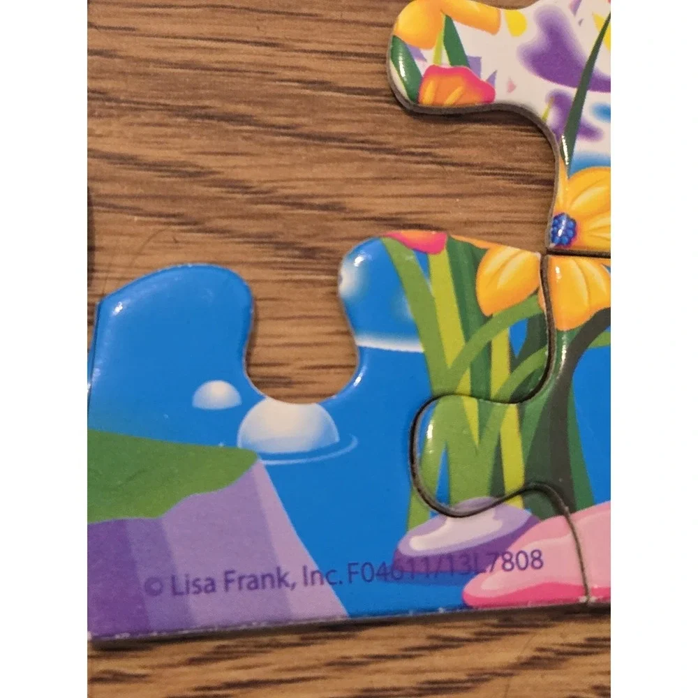 Lisa‎ Frank Forrest Puzzle 48 Pc Incomplete 42/48 Pieces Damaged Piece